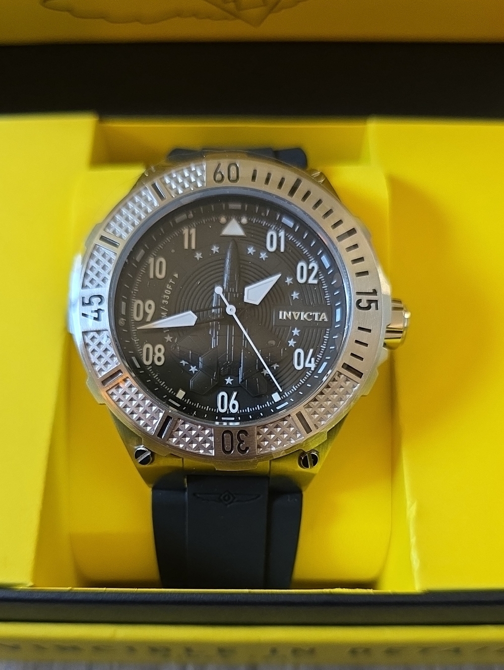 554. Invicta Aviator Ascend Men's Watch - 50mm, Black (39888)